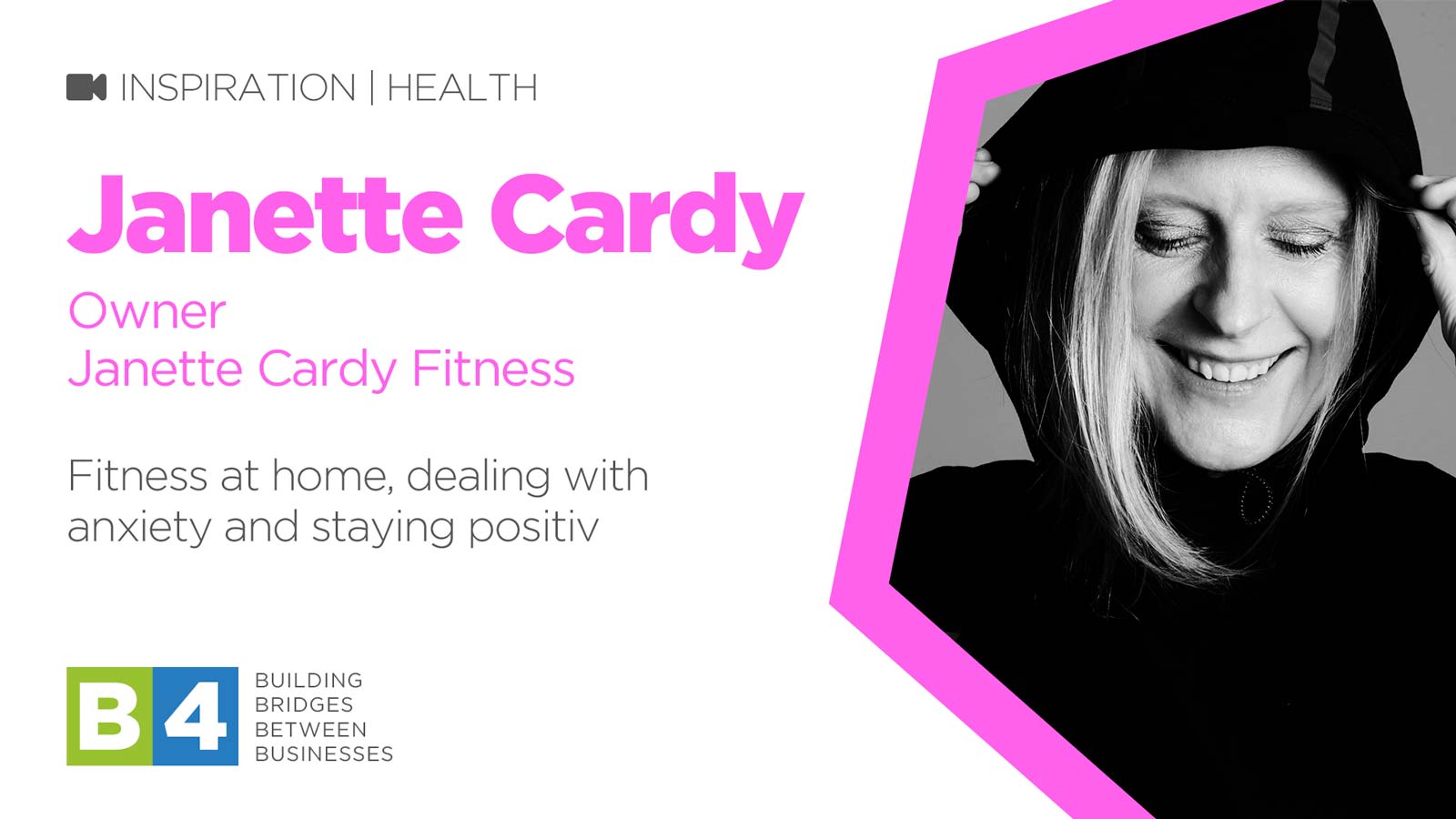 Fitness at home, dealing with anxiety and staying positive with Janette Cardy