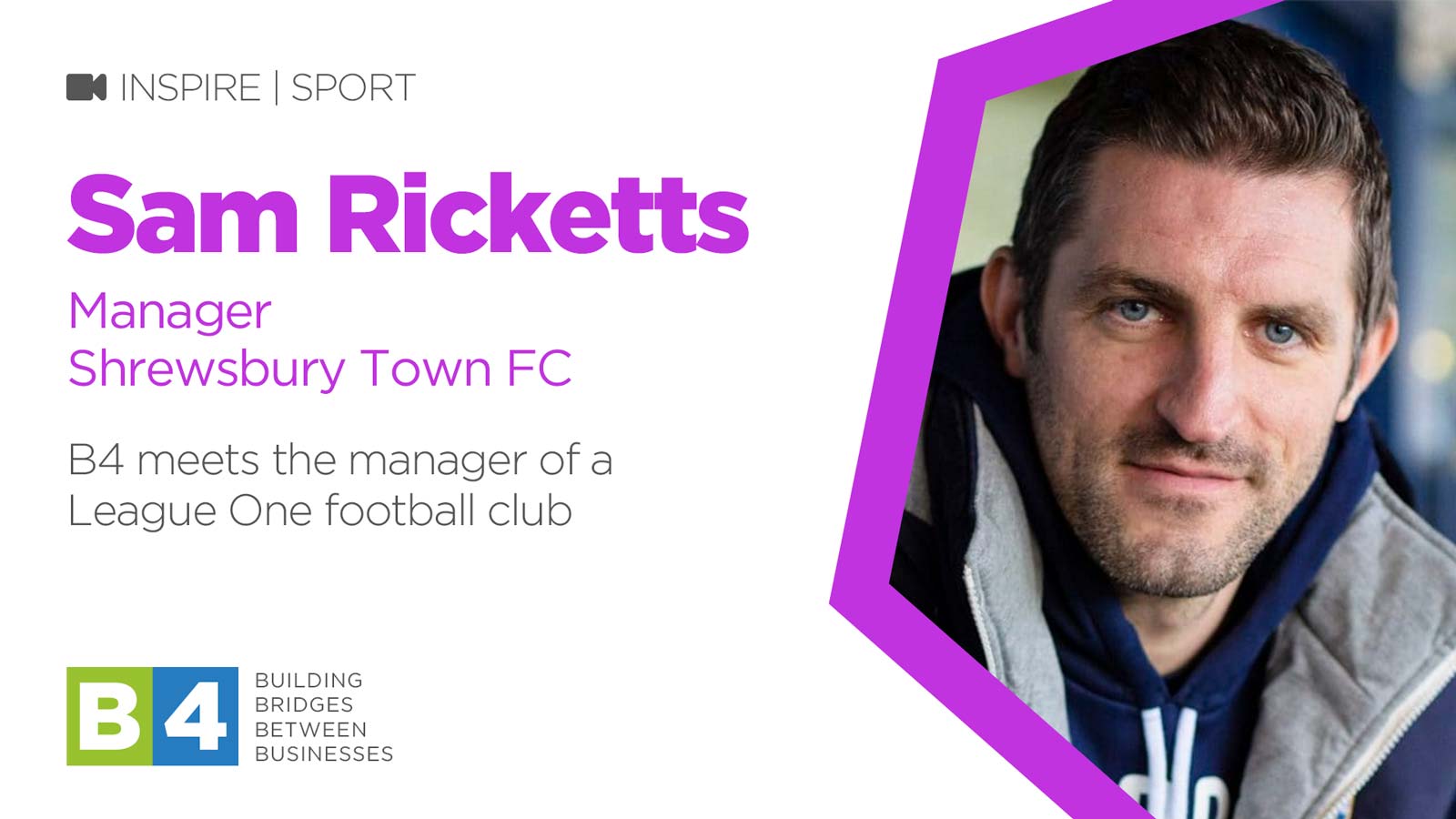Interview with Sam Ricketts, Manager of Shrewsbury Town FC