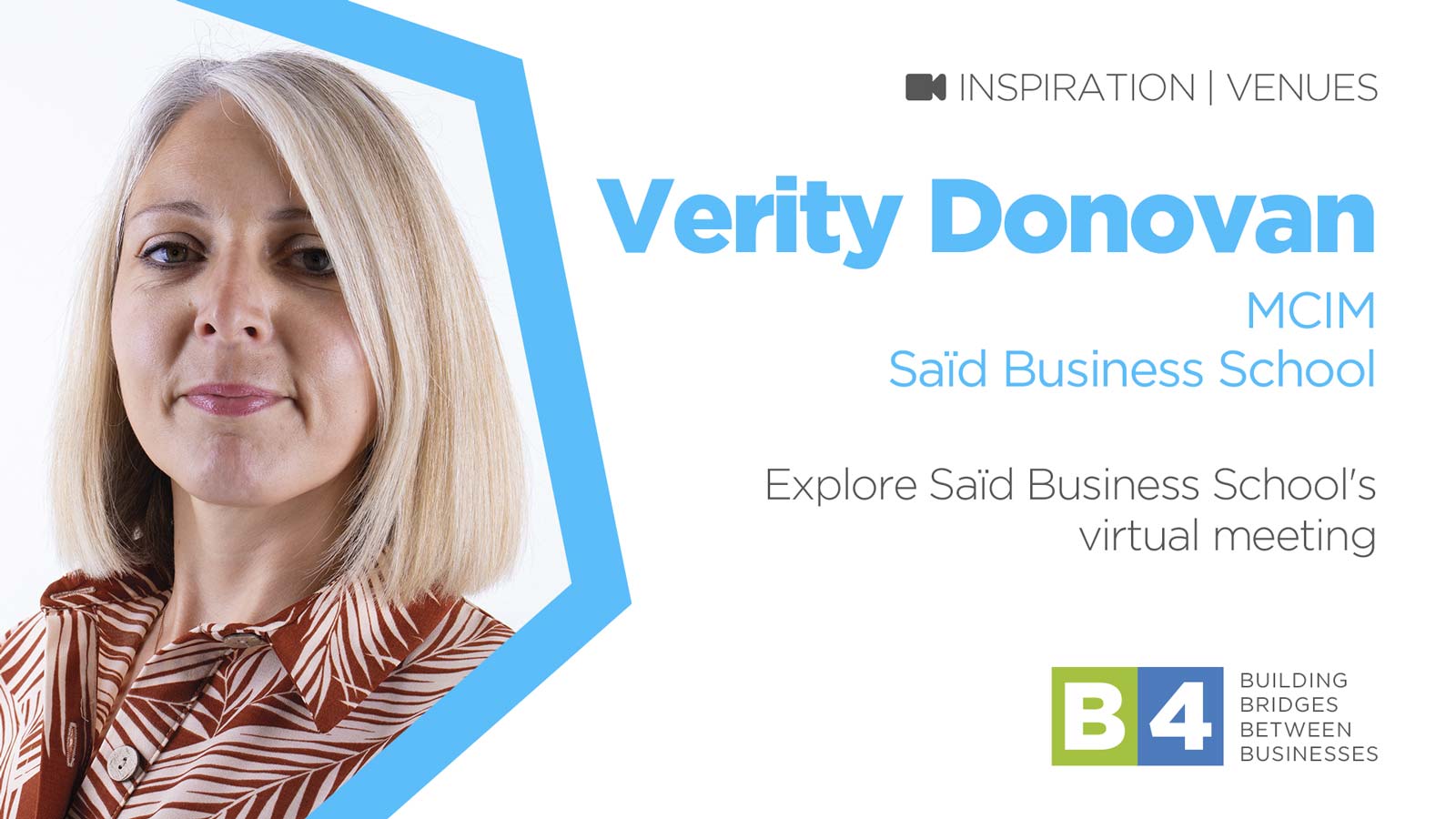 Explore Saïd Business School’s virtual meeting space with Verity Donovan