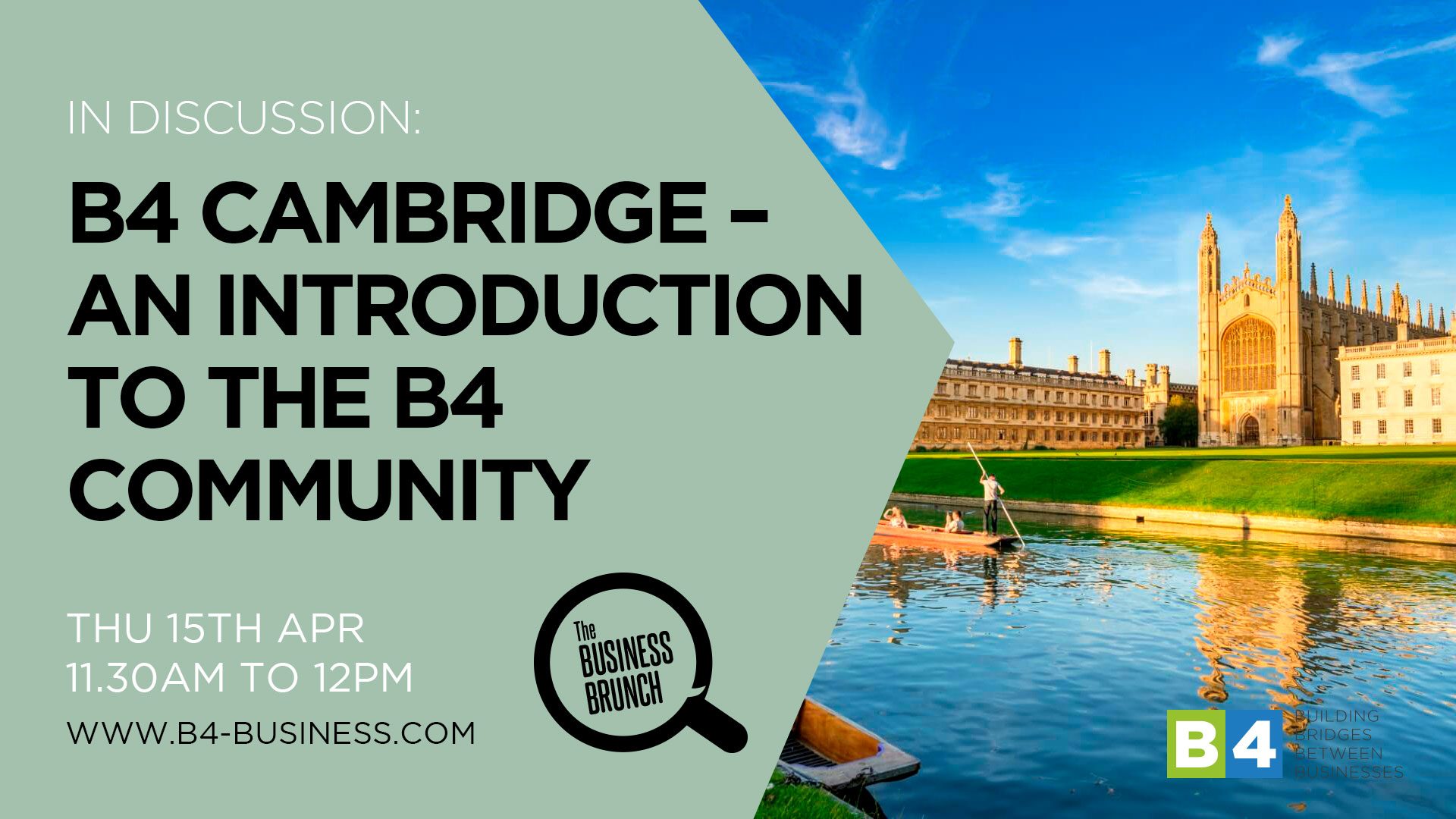 B4 Cambridge – An introduction to the B4 Community