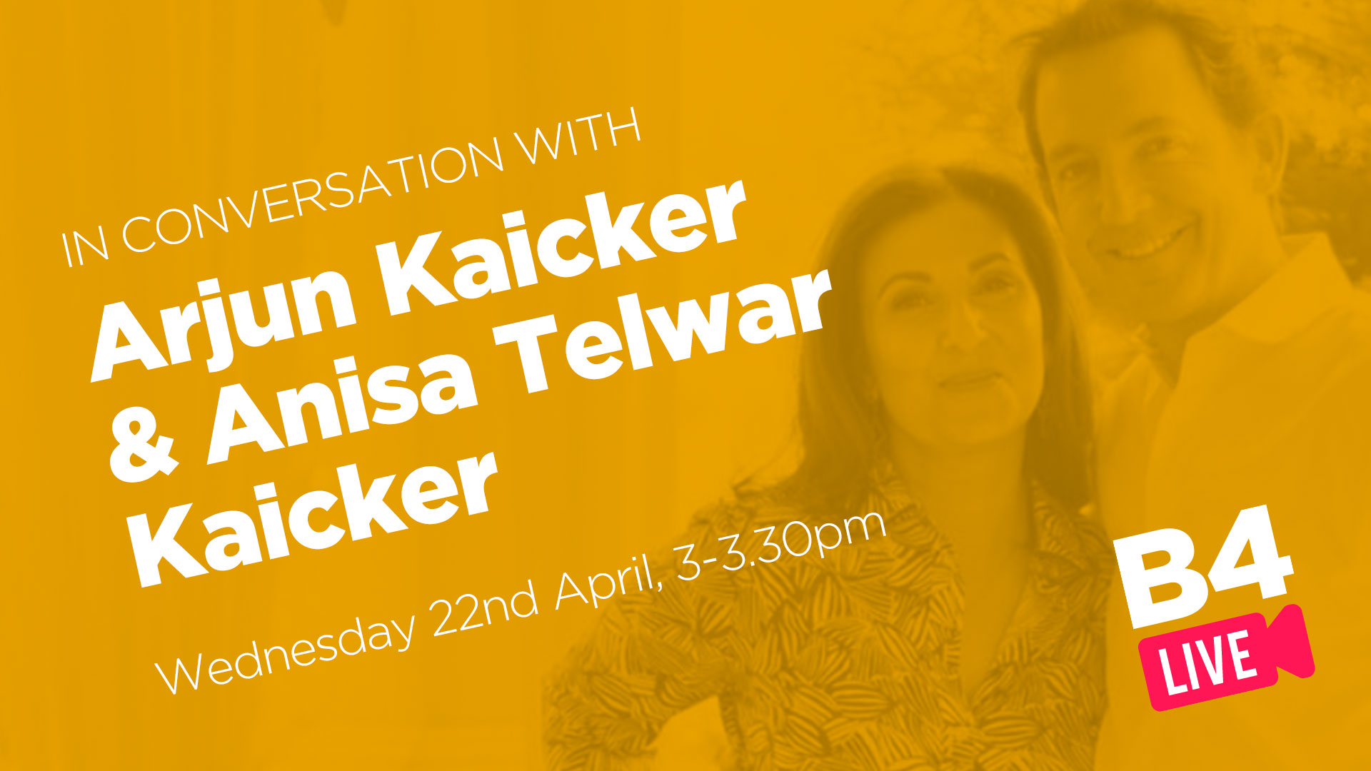 B4 Live: Arjun & Anisa Kaicker