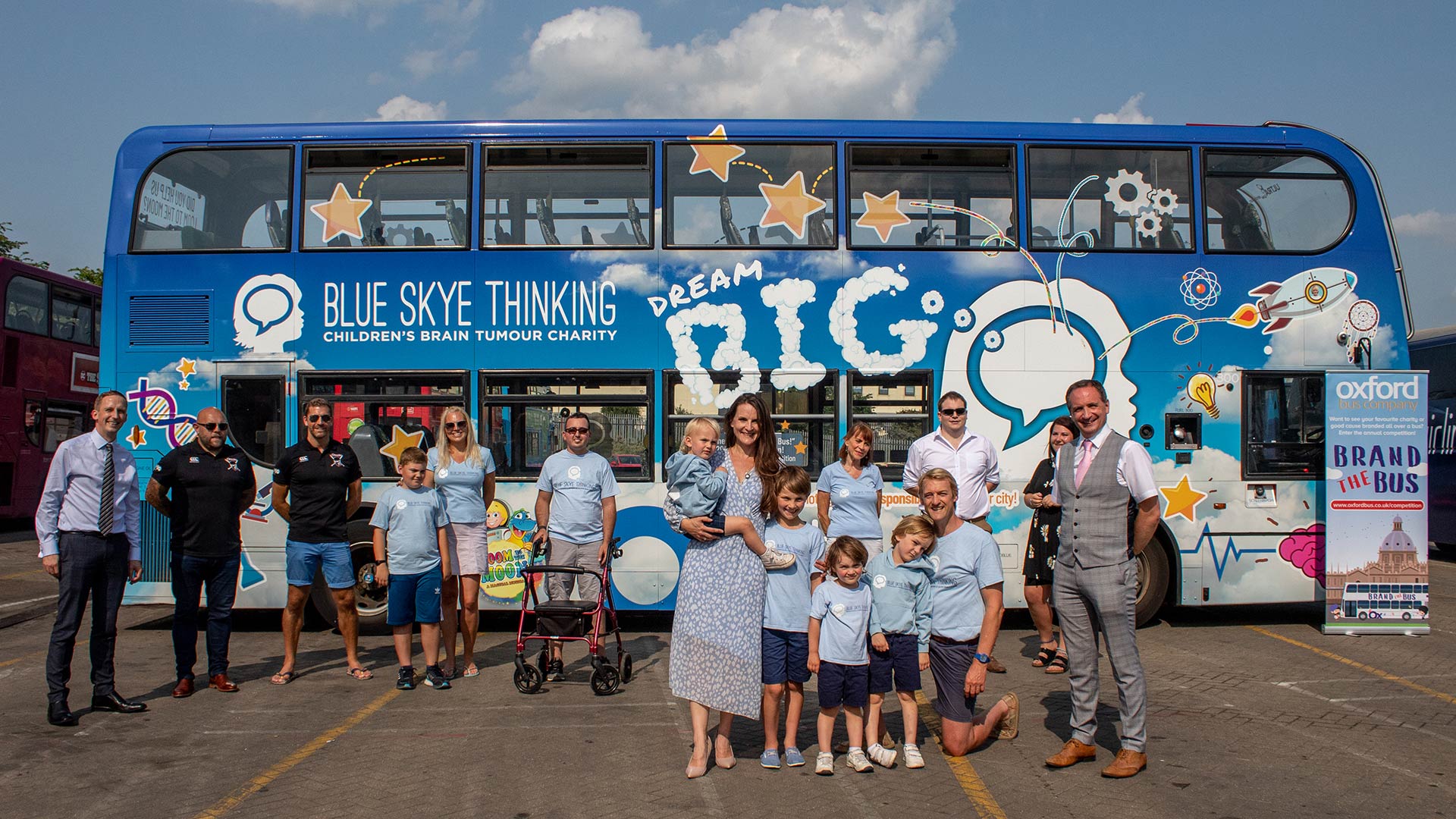 Oxford Bus Company launches eye catching double-decker for children’s brain tumour charity