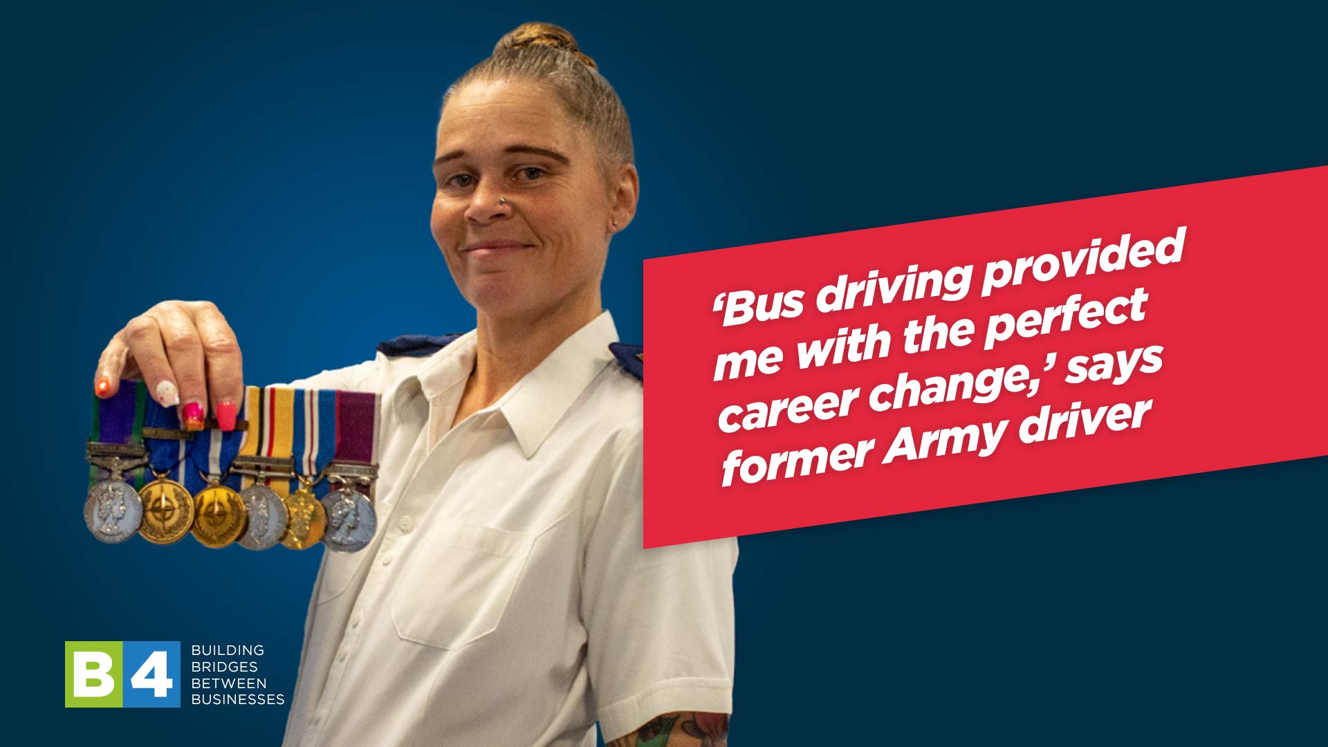 ‘Bus driving provided me with the perfect career change,’ says former Army driver