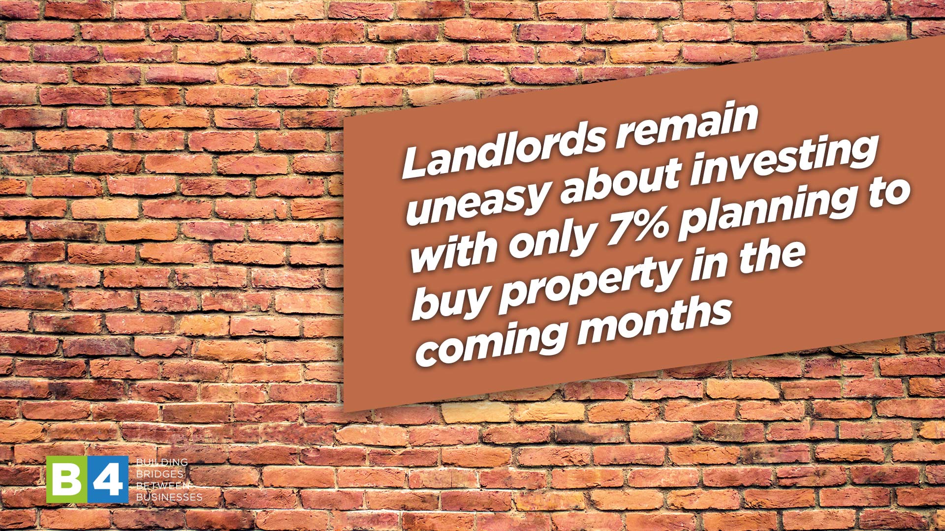 Landlords remain uneasy about investing with only 7% planning to buy property in the coming months