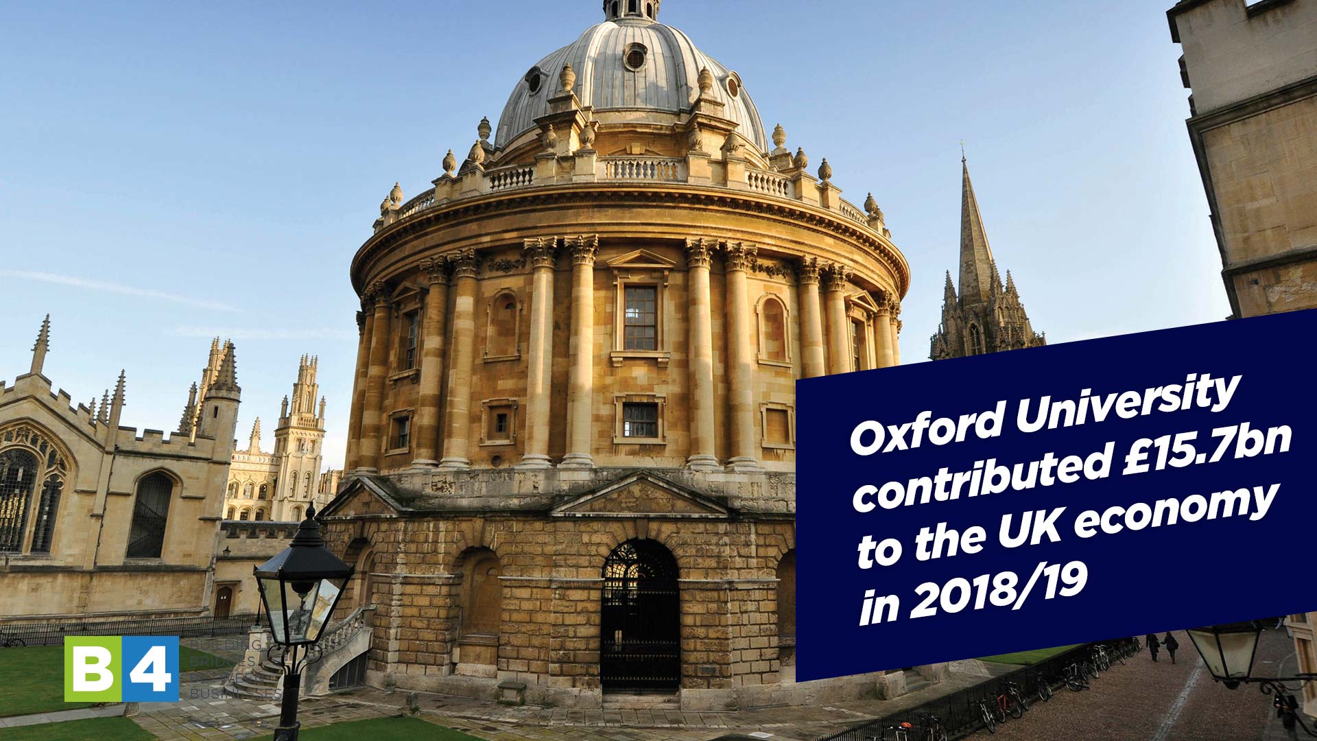 Oxford University contributed £15.7bn to the UK economy in 2018/19