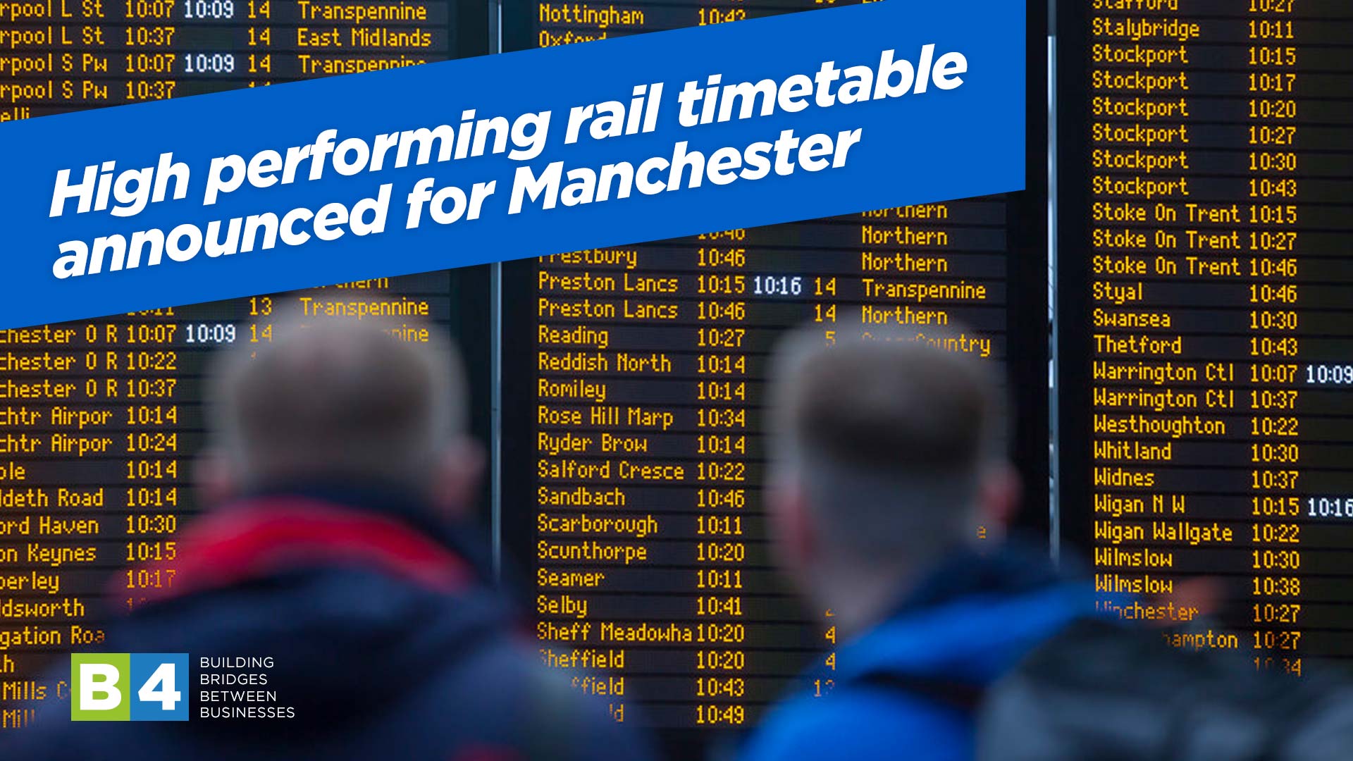 High performing rail timetable announced for Manchester