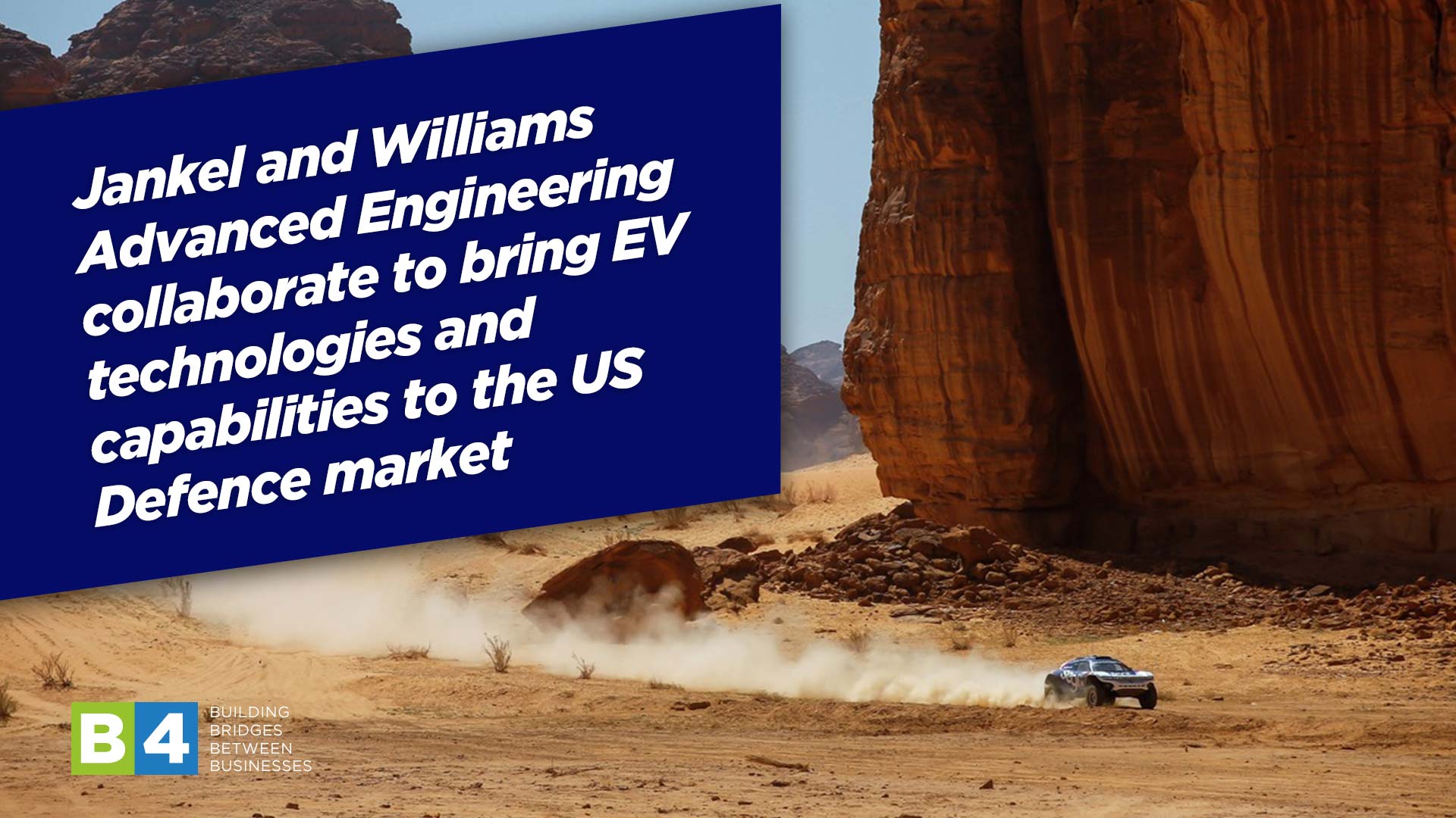 Jankel and Williams Advanced Engineering collaborate to bring EV technologies and capabilities to the US Defence market