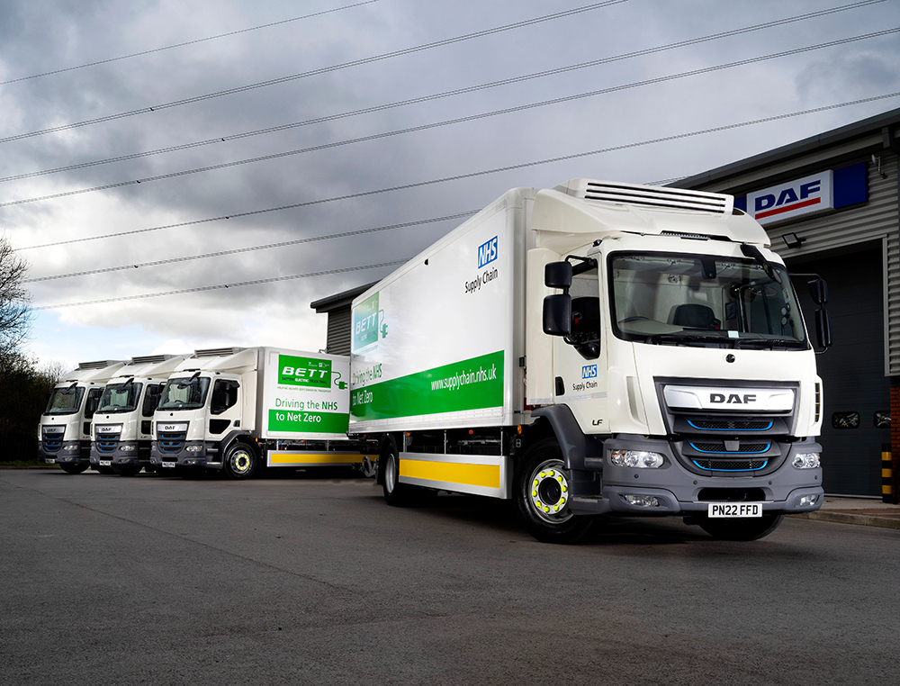 Unipart Logistics and NHS Supply Chain pilot fully electric trucks