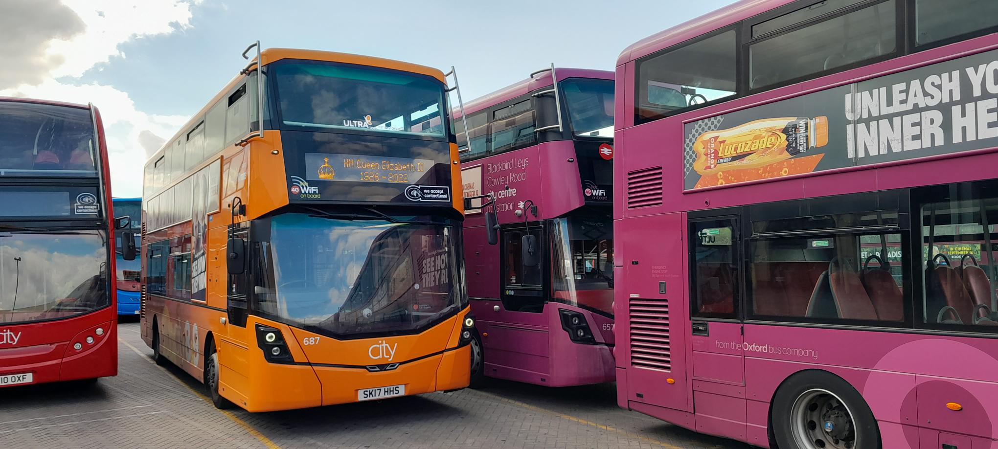 BUS SERVICES TO OPERATE REDUCED TIMETABLES ON DAY OF QUEEN’S FUNERAL