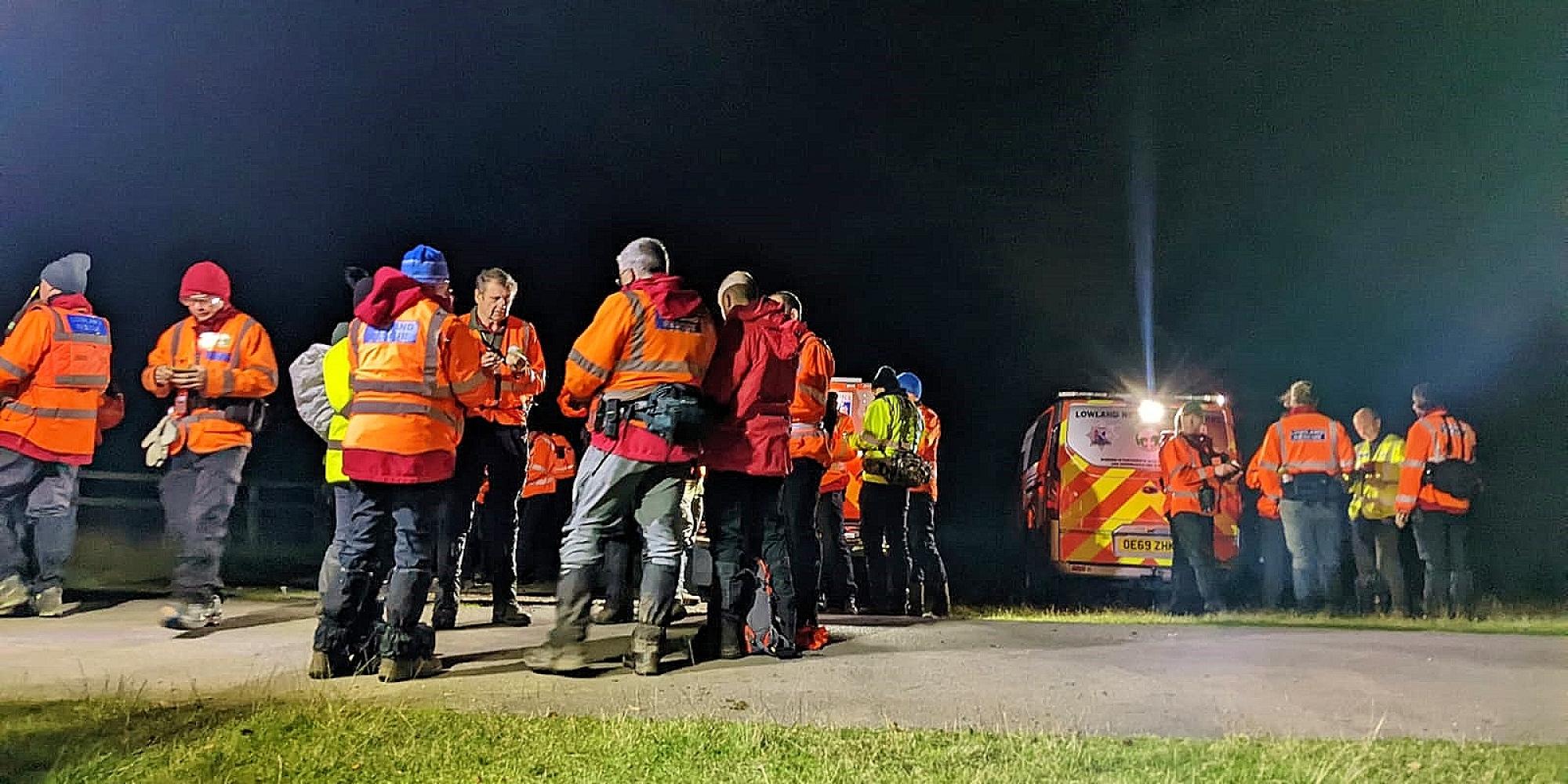 Lowland Rescue Oxfordshire Stage Search and Rescue Training Exercise on our Estate