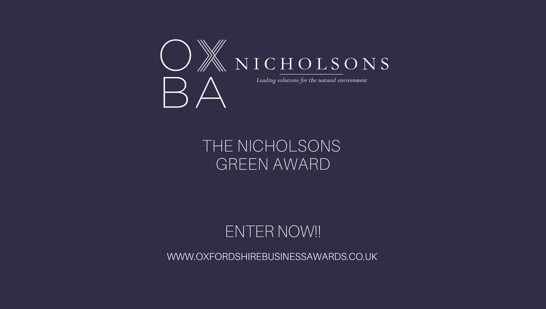 Nicholsons proud to sponsor the Green Award at the 2023 Oxfordshire Business Awards