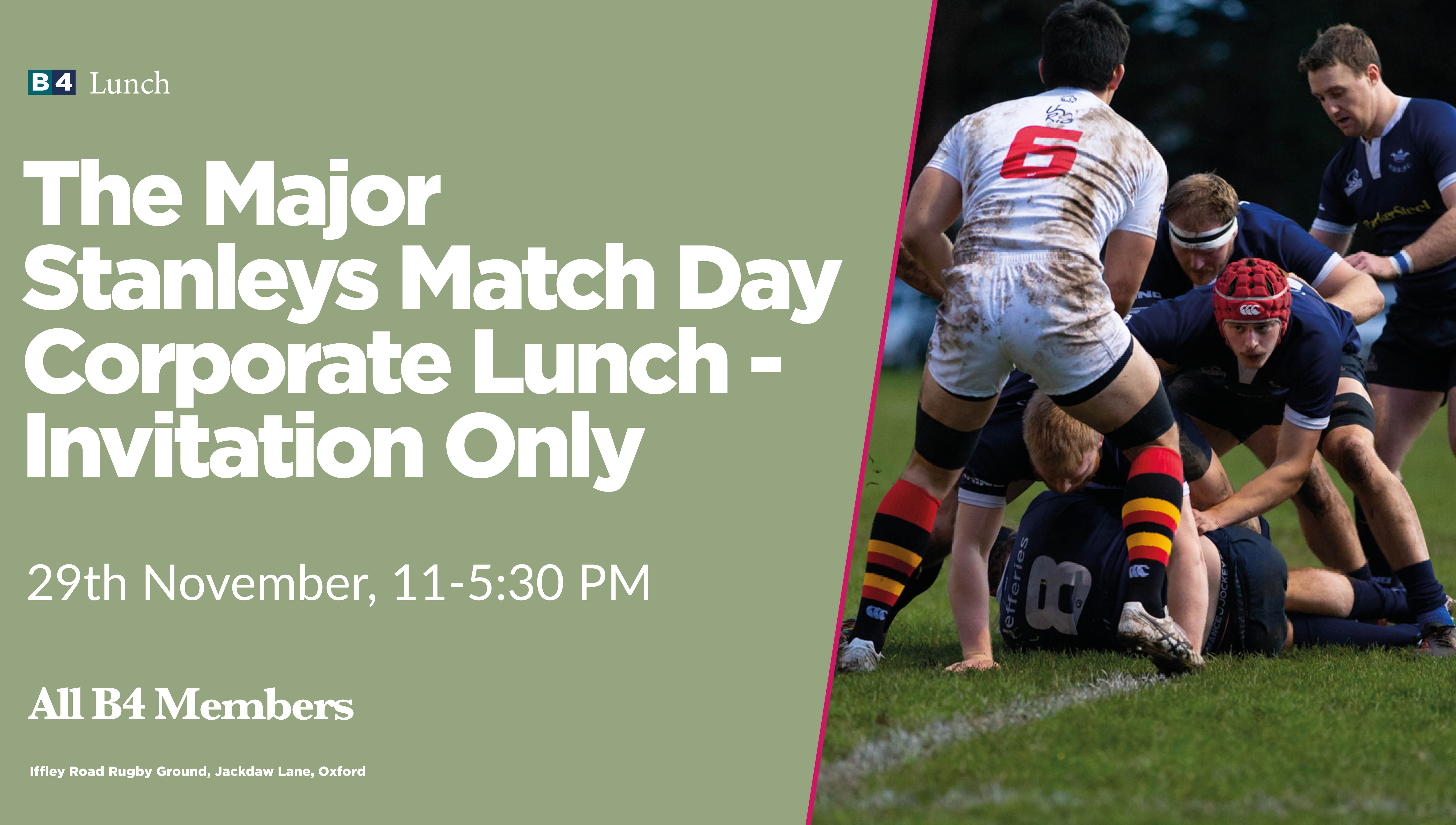 Brunch & The Major Stanleys Match Day Corporate Lunch – Invitation Only