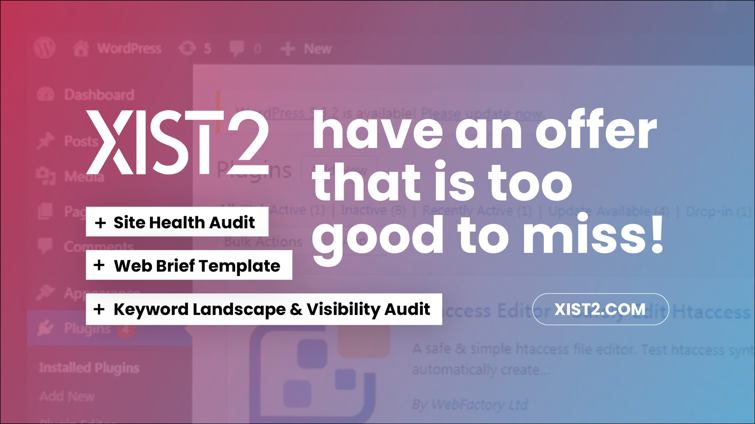 Looking for a new website? XIST2 have an offer that is too good to ignore!